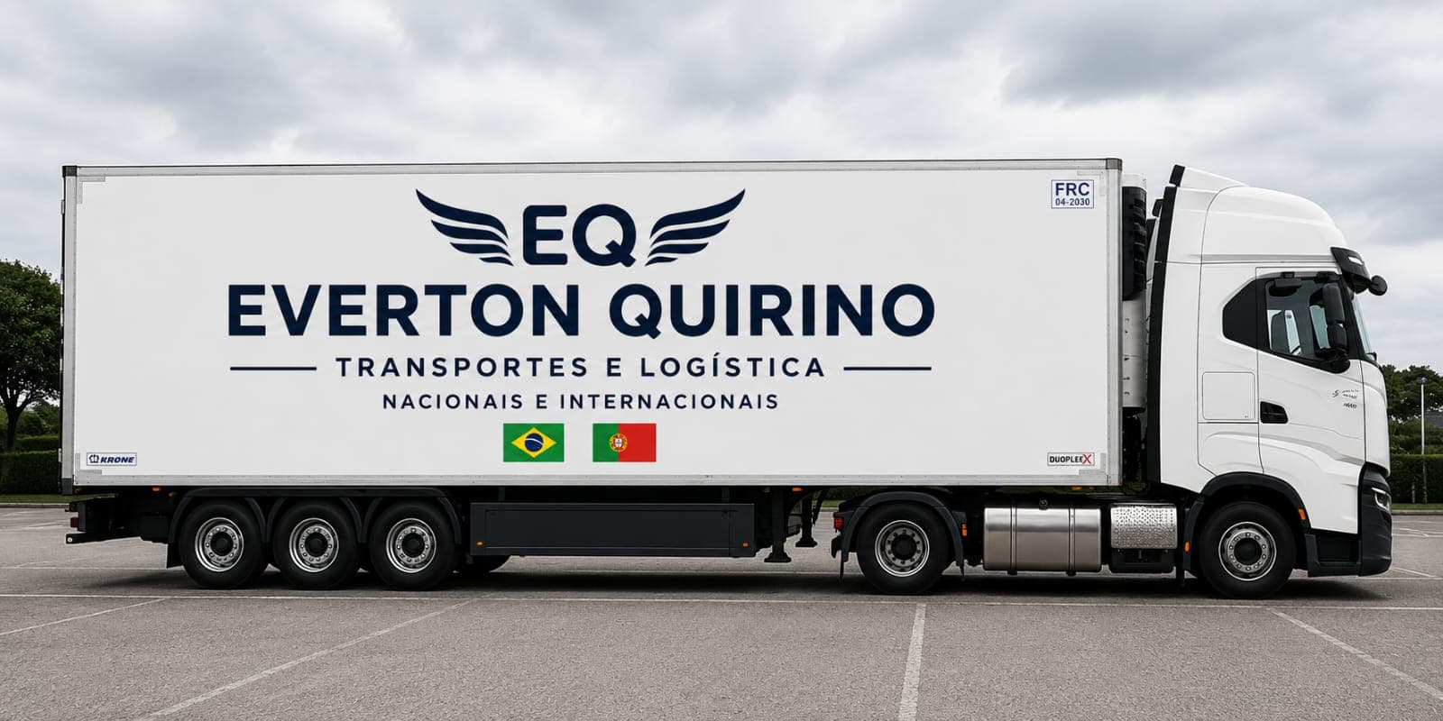 Camião frigorífico da Everton Quirino Transportes e Logística